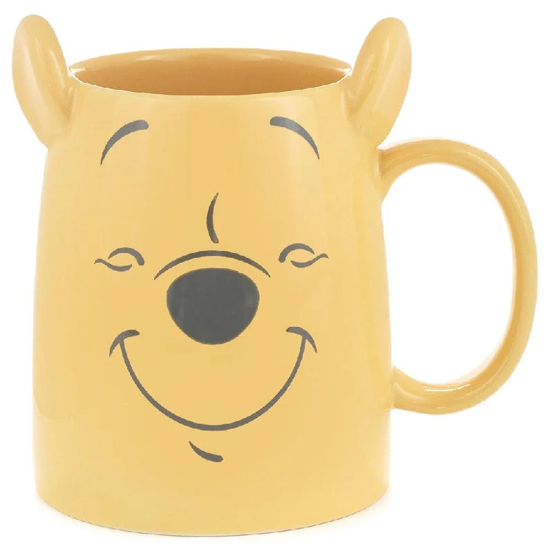 Hallmark : Disney Winnie the Pooh Dimensional Pooh Bear Mug, 17 oz.