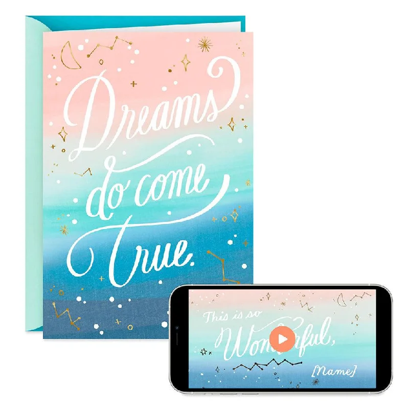 Hallmark : Dreams Do Come True Video Greeting Congratulations Card