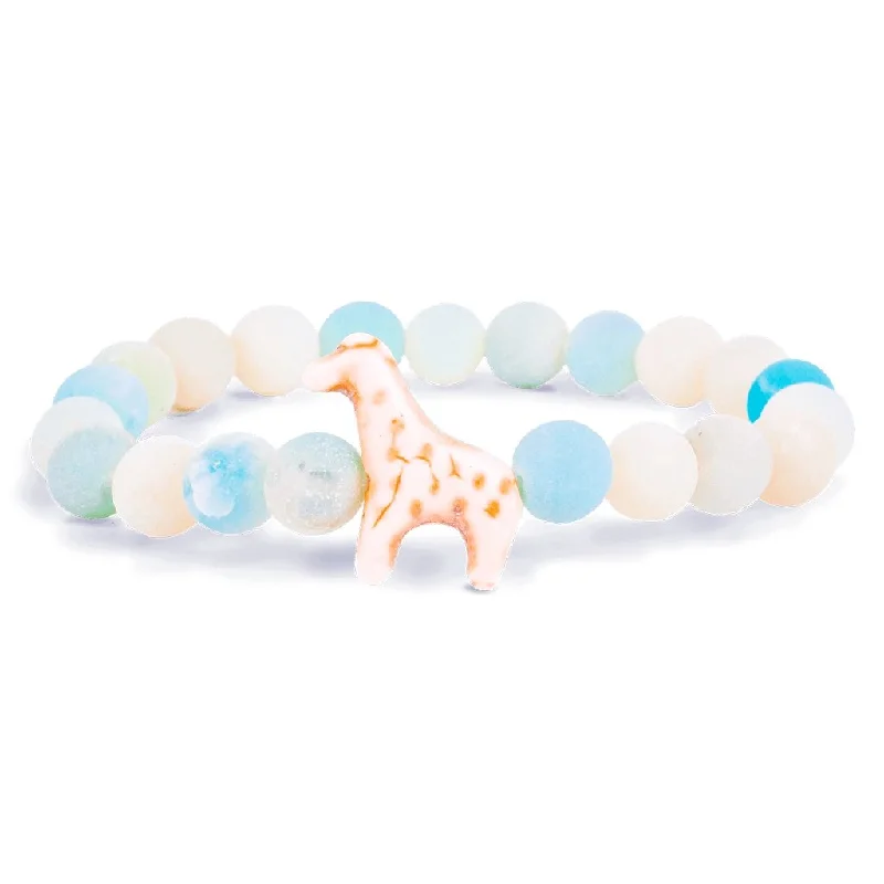 Fahlo : The Trek Bracelet - Giraffe-Tracking Bracelet in Sky Stone