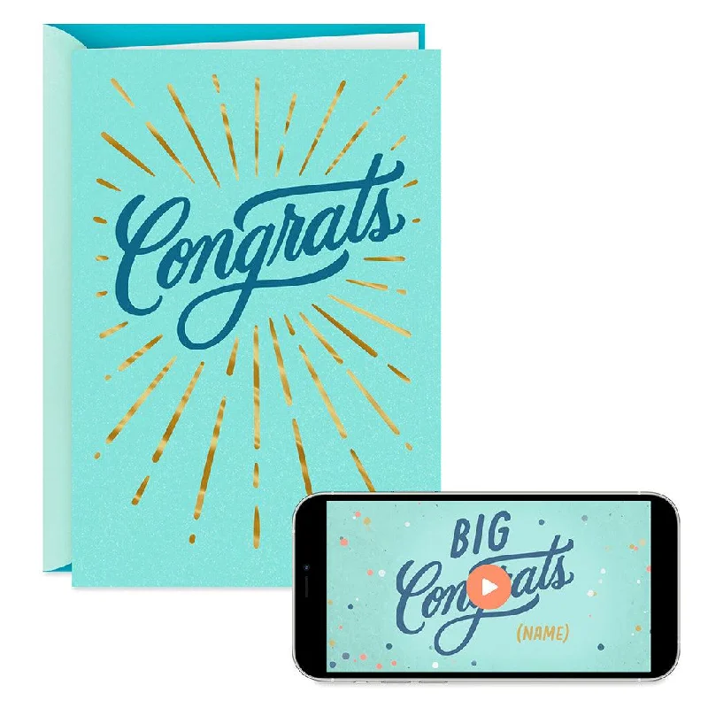 Hallmark : You Deserve This Moment Video Greeting Congratulations Card