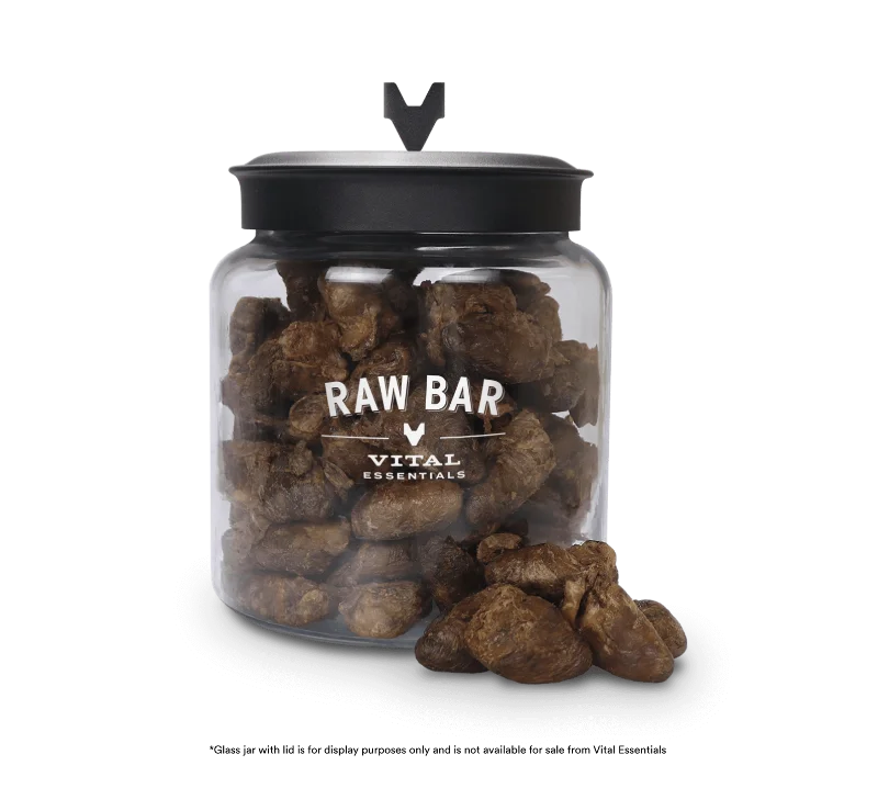 Vital Essentials Raw Bar Freeze Dried Raw Duck Hearts Dog & Cat Snack