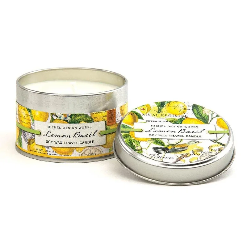 Michel Design Works : Lemon Basil Travel Candle