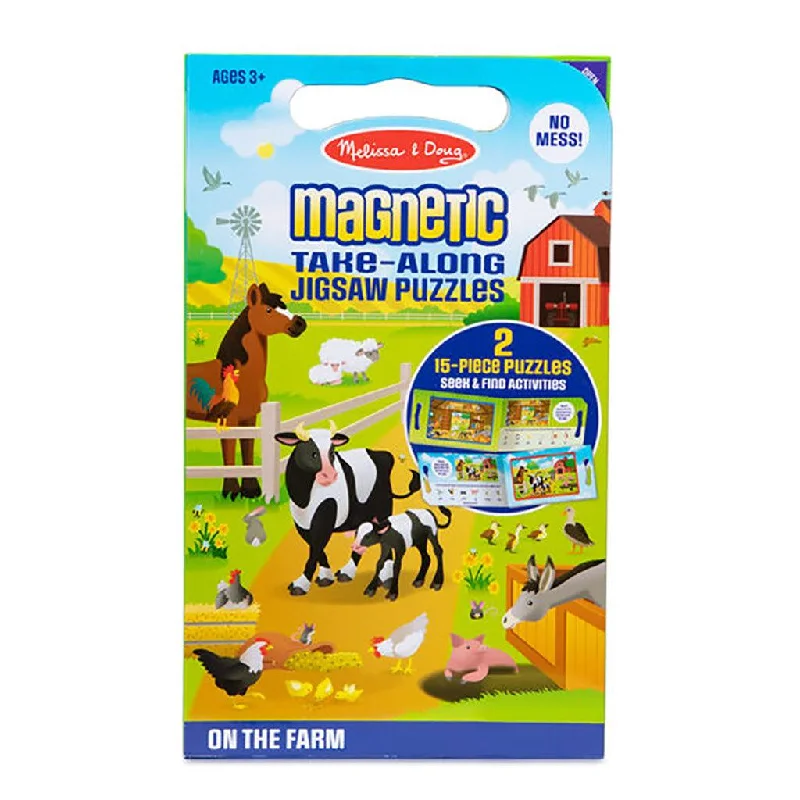 Melissa & Doug : Take Along Magnetic Jigsaw Puzzles - On the Farm