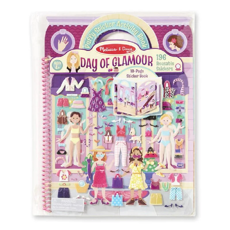 Melissa & Doug : Deluxe Puffy Sticker Album - Day of Glamour