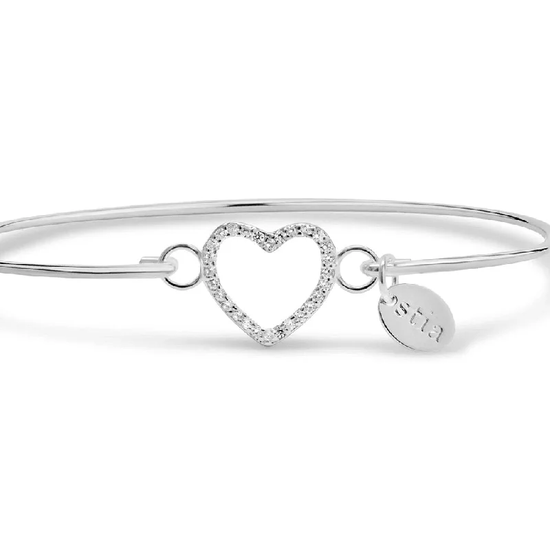 Stia : Pavé Icon Bracelet Open Heart