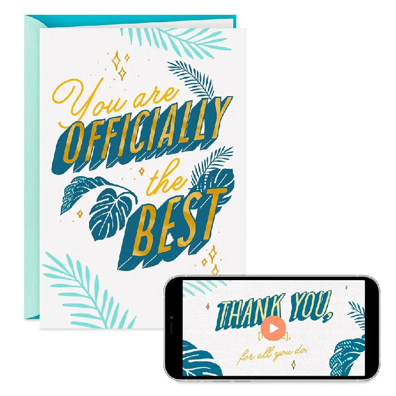 Hallmark : You Are the Best Video Greeting Thank-You Card