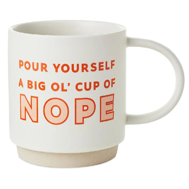 Hallmark : Cup of Nope Funny Mug, 16 oz.