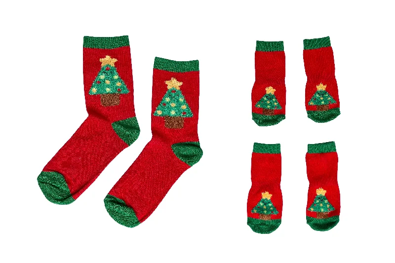 Pearhead Human and Dog Matching Christmas Tree Sock Set