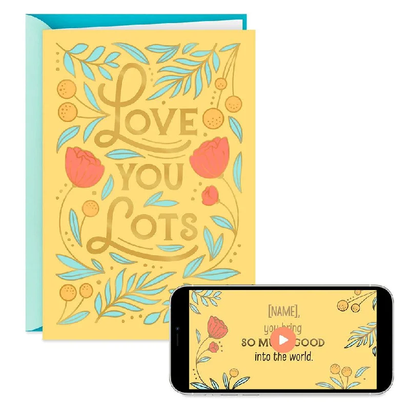 Hallmark : Love You Lots Video Greeting Thinking of You Card