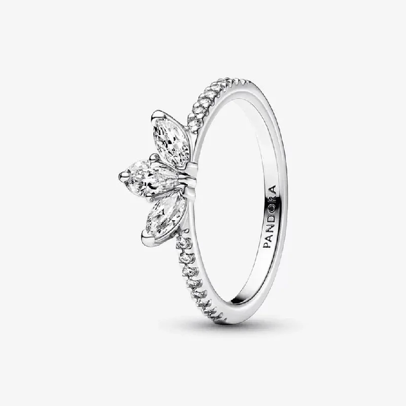 PANDORA : Sparkling Herbarium Cluster Ring