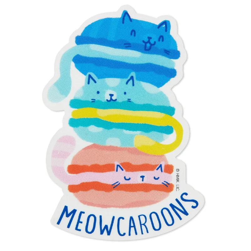 Hallmark : Meowcaroons Kitty Cookies Vinyl Decal