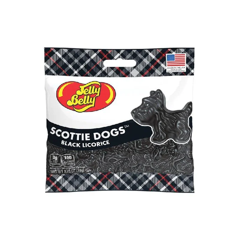 Jelly Belly : Scottie Dogs Black Licorice 2.75 oz Grab & Go® Bag