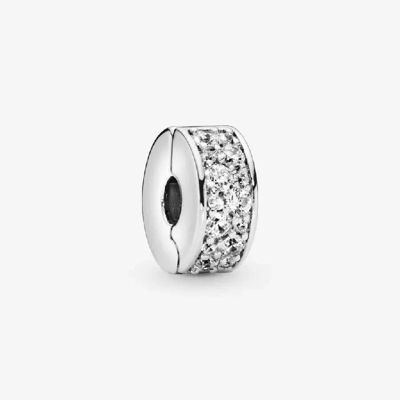 PANDORA : Clear Pavé Clip Charm