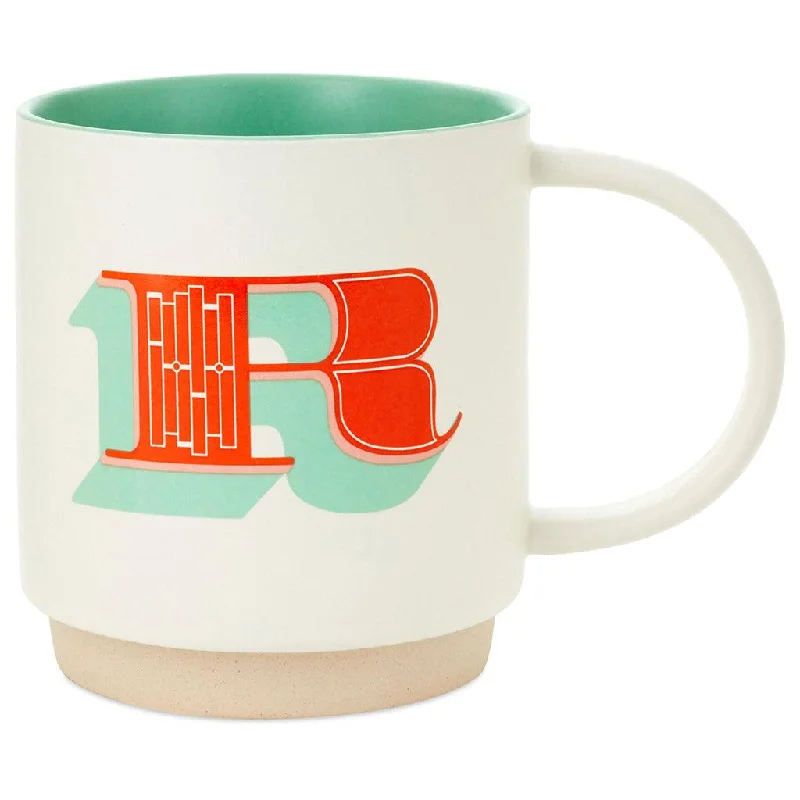 Hallmark : Initial Monogram 16 oz. Mug, R