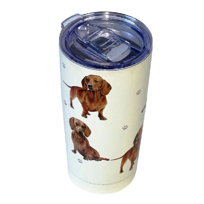 E & S Pets : Red Dachshund Serengeti Ultimate Tumbler - Stainless Steel