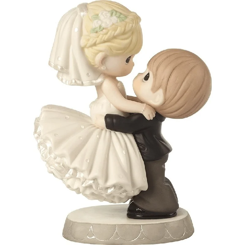 Precious Moments : Best Day Ever, Wedding Cake Topper Bisque Porcelain Figurine