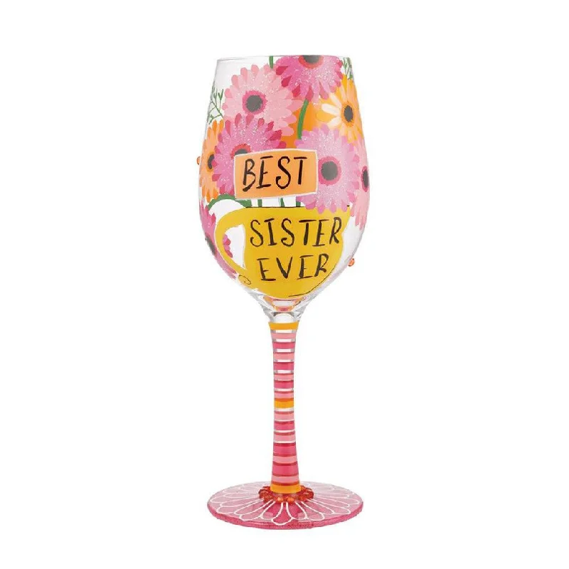 Lolita : Wine Glass Best Sister Ever