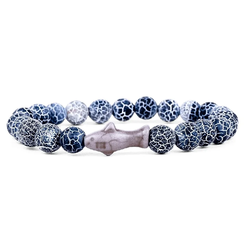 Fahlo : The Voyage Bracelet in - Shark-Tracking Bracelet Deep Blue