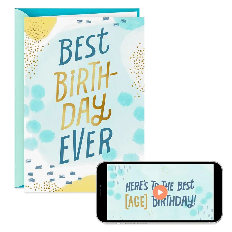 Hallmark : Best Birthday Ever Video Greeting Birthday Card