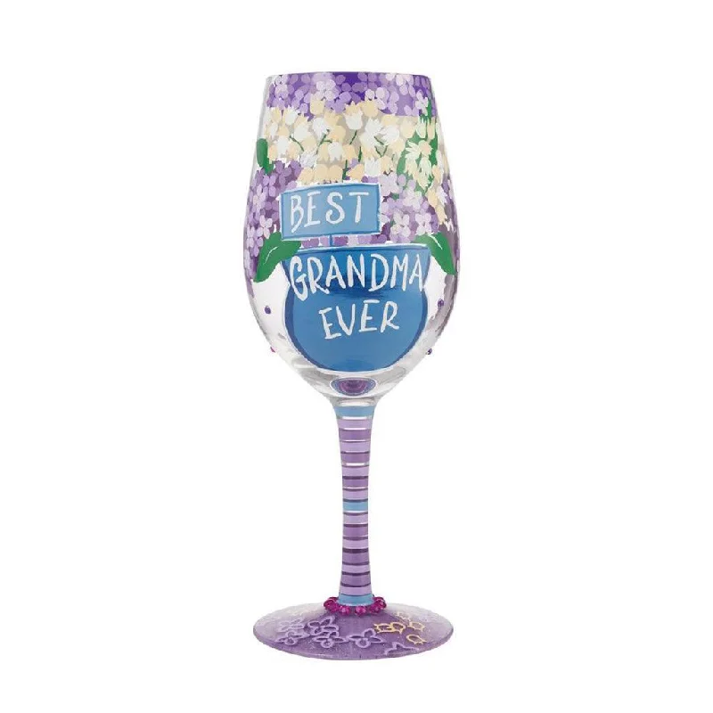 Lolita :  Wine Glass Best Grandma Ever