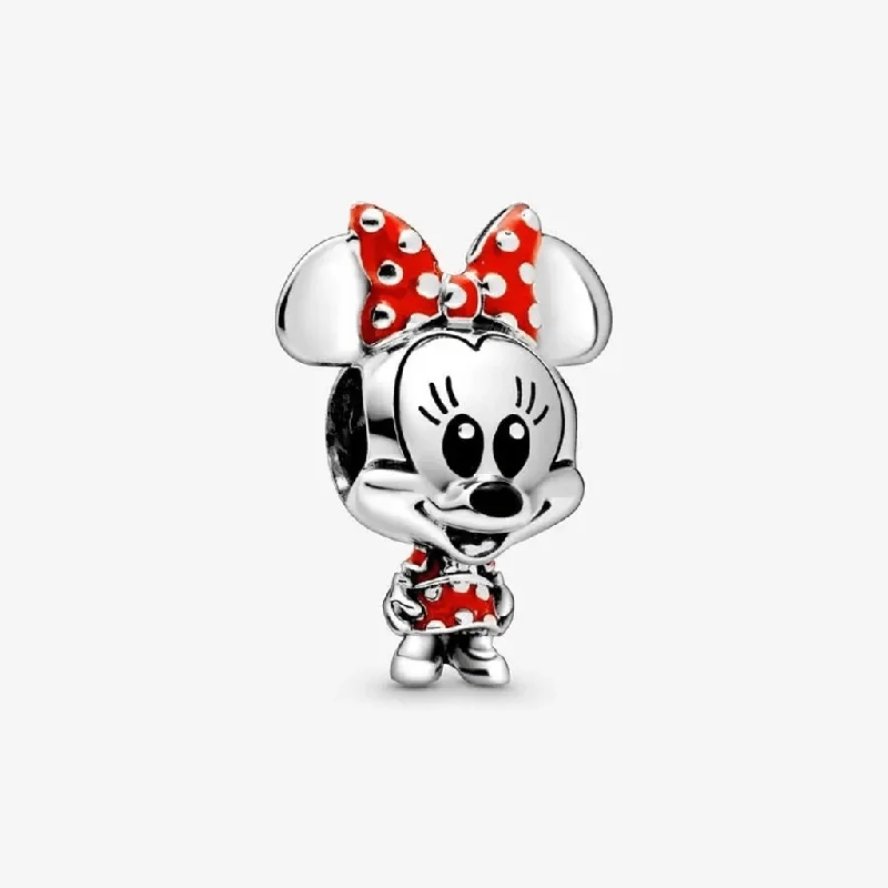 PANDORA : Disney Minnie Mouse Dotted Dress & Bow Charm