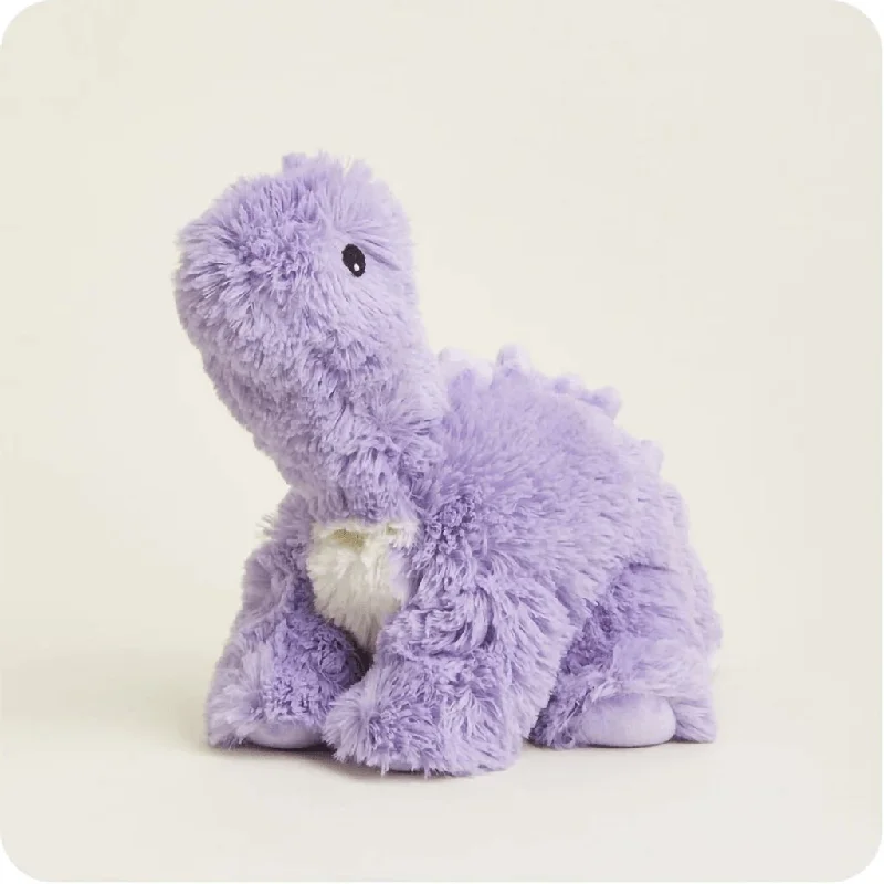 Warmies : Purple Long Neck Dinosaur Plush Heat Therapy