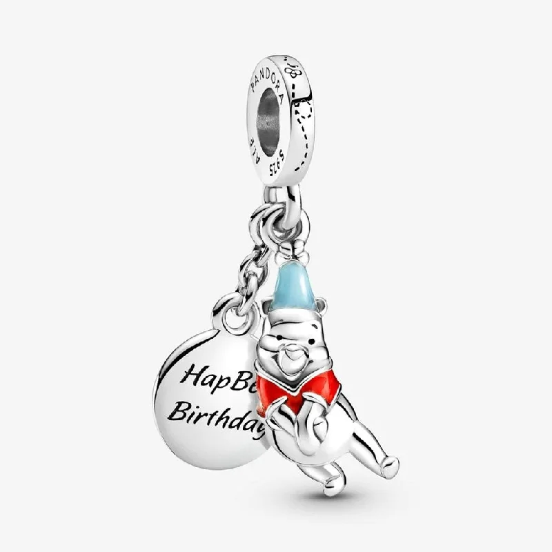 PANDORA : Disney Winnie the Pooh Birthday Dangle Charm