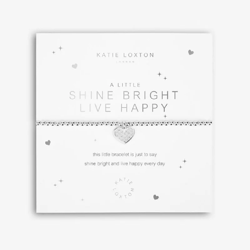 Katie Loxton : A Little 'Shine Bright - Live Happy' Bracelet