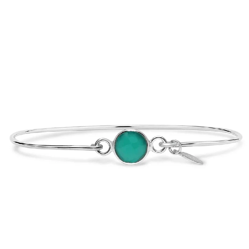 Stia : Signature Skinny Bracelet Emerald Green Onyx