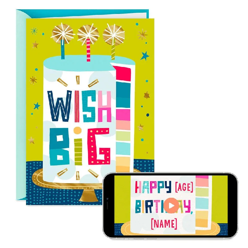 Hallmark : Wish Big Cake Video Greeting Birthday Card