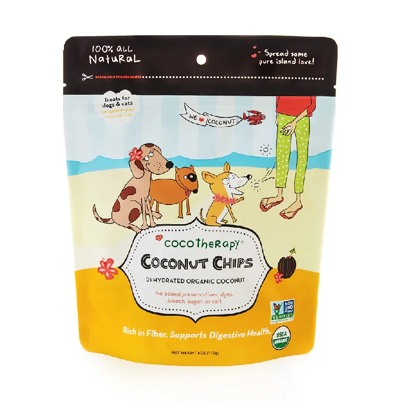 Organic Coconut Chips - Raw Coconut for dogs, cats, birds