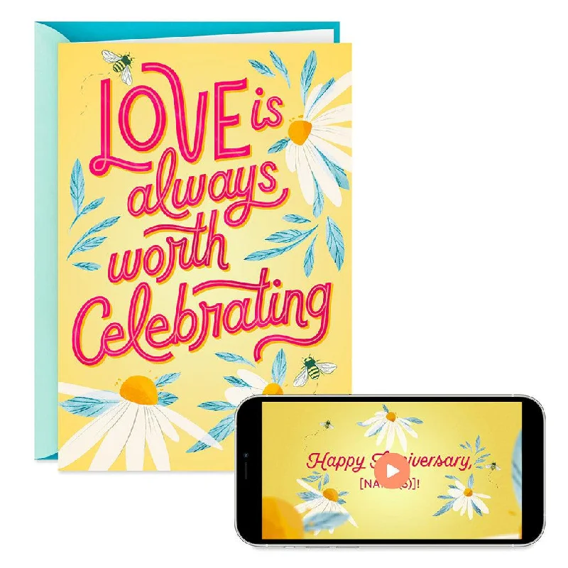 Hallmark : Love Worth Celebrating Video Greeting Anniversary Card