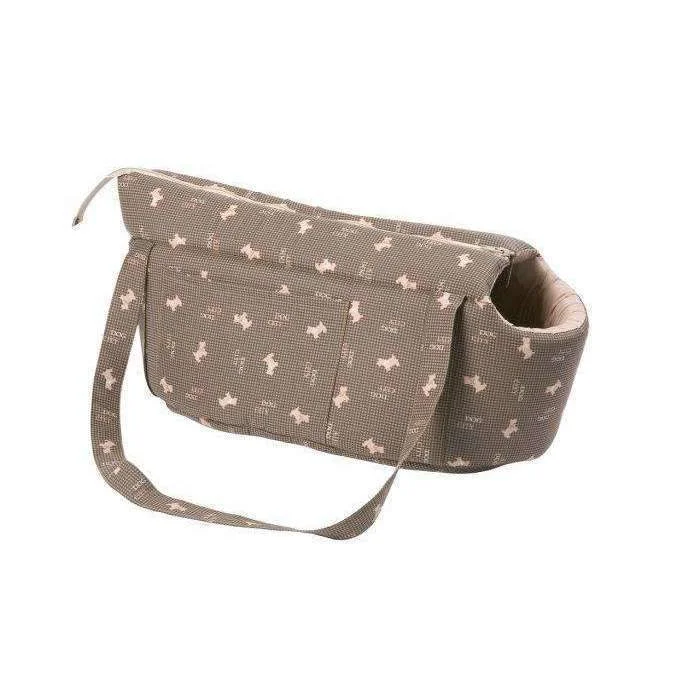 Karlie Flamingo Dog Carrier Bag - (Brown/Beige)